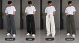 new collection شلوار بگ پارچه دورس ۸رنگ ۳سایز L. Xl. Xxl با ضمانت دوخت و پارچه وشست ثبت سفارش: شماره تماس ا ۰۹۱۲۵۹۰۴۷۶۱
